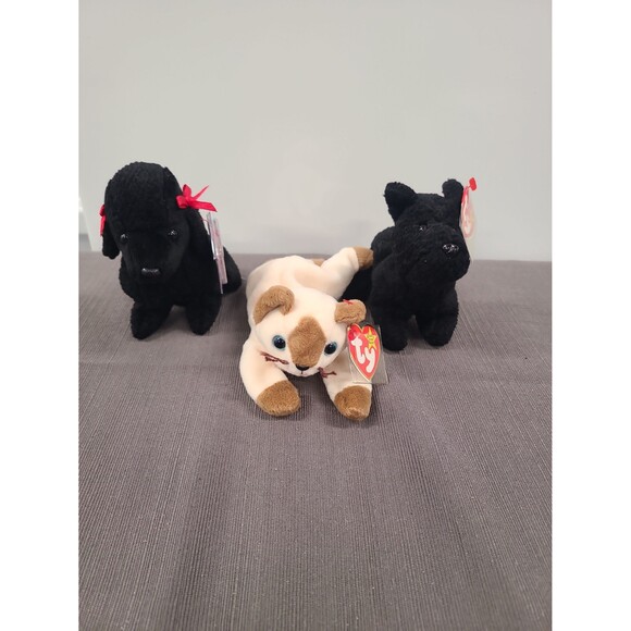 Ty Beanie Babies Scottie, GiGi, and Snip - Picture 1 of 4